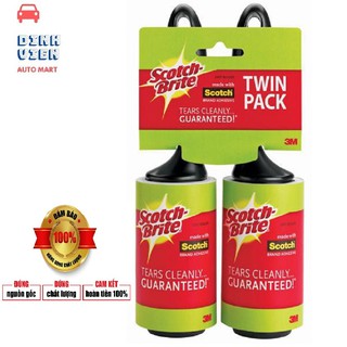 [NÊN MUA 1 TẶNG 1 ] Gói 2 Cây Lăn Bụi Lớn Scotch-Brite 3M giúp lấy đi mọi bụi bẩn hiệu quả mà không để lại vết.