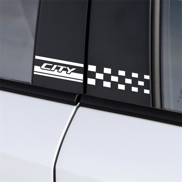 Set 2 Miếng Dán Trang Trí Xe Hơi honda city 2014-2019