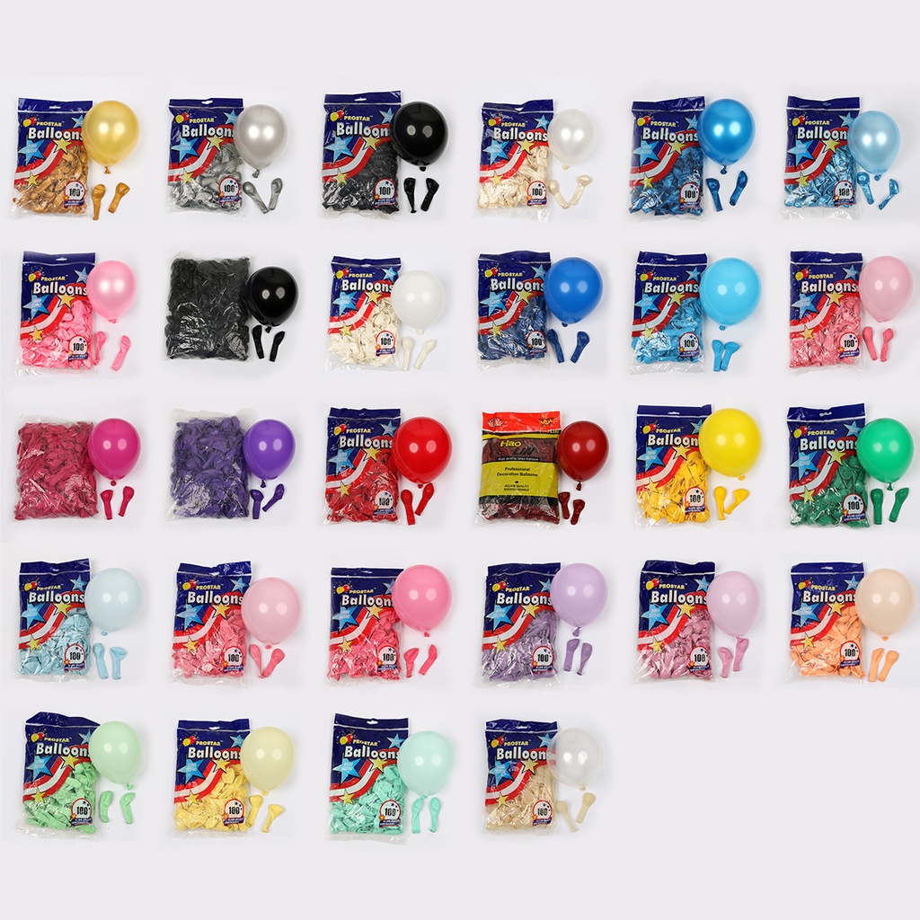 Set 30 Bong Bóng 5 INCH Dùng Để Trang Trí Tiệc Cưới / Sinh Nhật