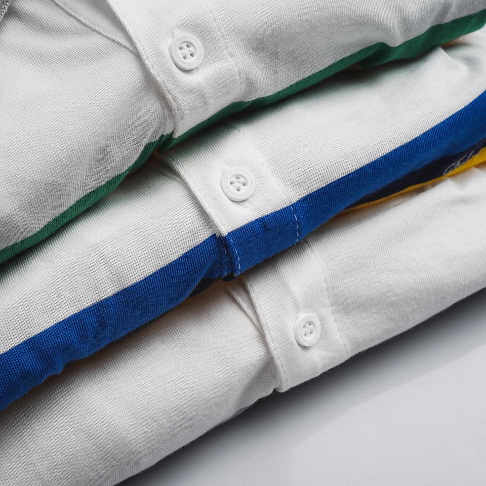 POCKSN Áo thun có cổ Ci.Key.Jean phối sọc ngang xin đẹp đẹpcháyhàng cá tính cực đẹp diện vào là có bạn gái