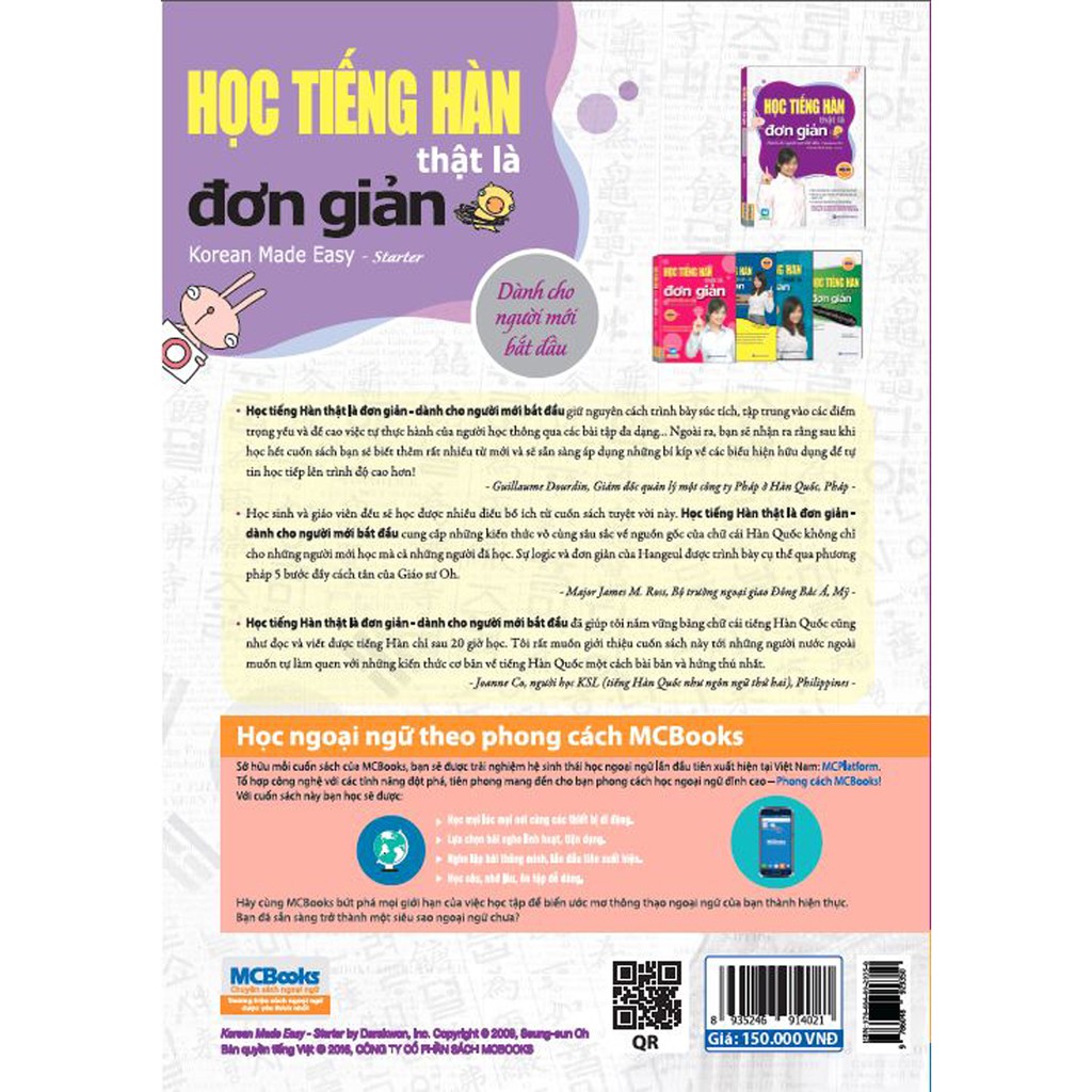 Sách -  Học Tiếng Hàn Thật Là Đơn Giản - Dành Cho Người Mới Bắt Đầu