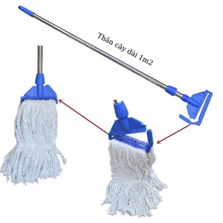 GIẺ LAU và BỘ LAU SÀN ƯỚT CÔNG NGHIỆP (dùng với xe vắt móp)
