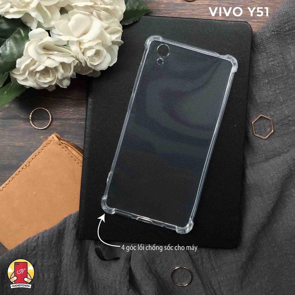 VIVO Y51/Y53/Y55/Y67 ỐP SILICON TRONG SUỐT GÓC LỒI CAO CẤP