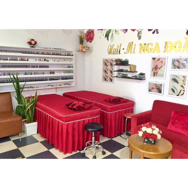 Ga spa trần bông cotton kèm gối ⚡ RẺ VÔ ĐỊCH ⚡ Ga may tùy chọn theo yêu cầu, chất vải cao cấp, đường may tỉ mỉ chắc chắn