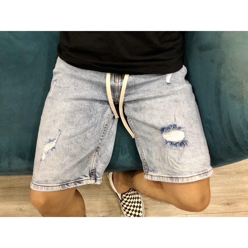 Quần Short Jeans Màu Xám Wash, Chất Jeans Co Giãn Tốt, Màu Bền, Cam Kết Không Phai Màu, Thích Hợp Trong Mùa Hè