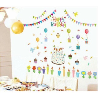 Decal dán tường chúc mừng sinh nhật