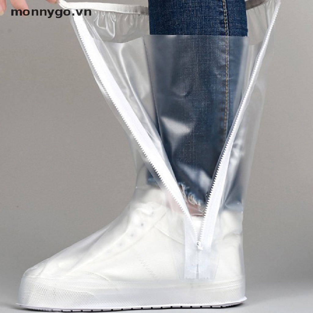 Vỏ bọc giày đi mưa có khóa kéo chống trượt chống thấm nước tái sử dụng