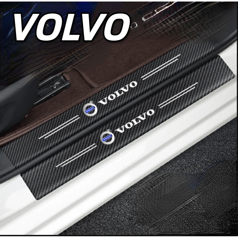 Miếng Dán Trang Trí Bàn Đạp Xe Hơi volvo xc60 xc90 s60 s90 Bằng Sợi carbon