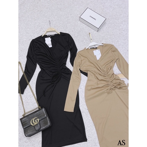 ⚡️Đầm body len tăm rút dây eo | BigBuy360 - bigbuy360.vn