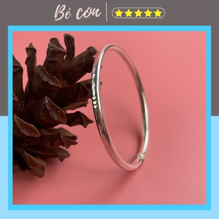 Vòng tay bạc trơn💝freeship💝lắc tay bạc nữ trơn phay