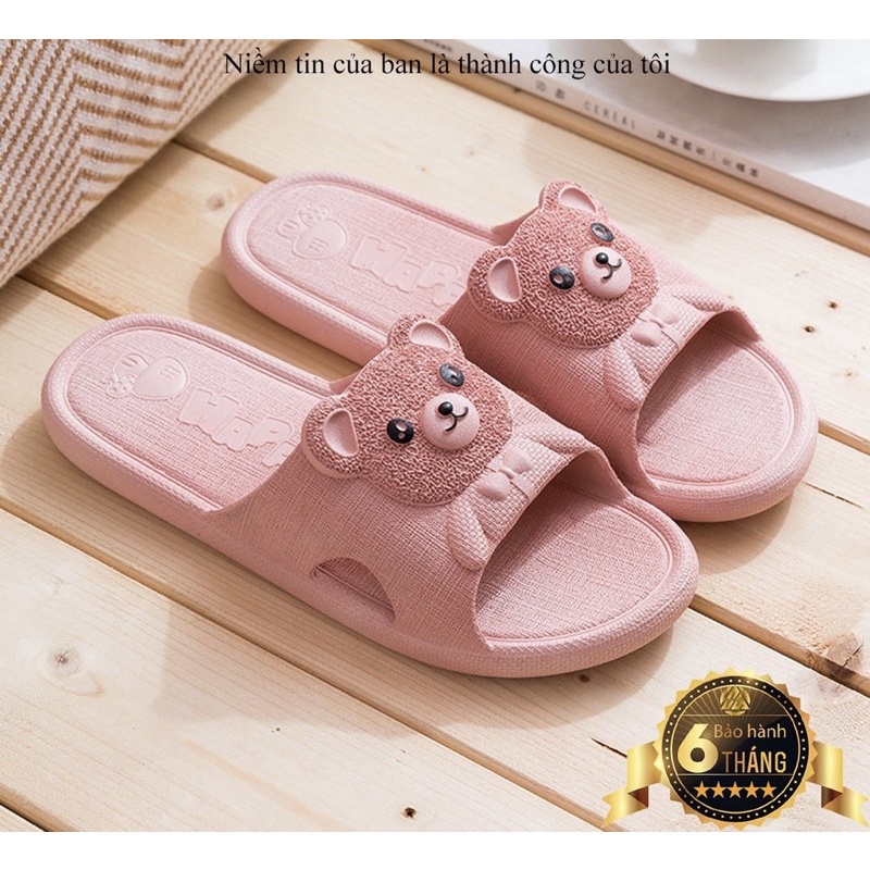 Dép cao su non gấu siêu êm chân