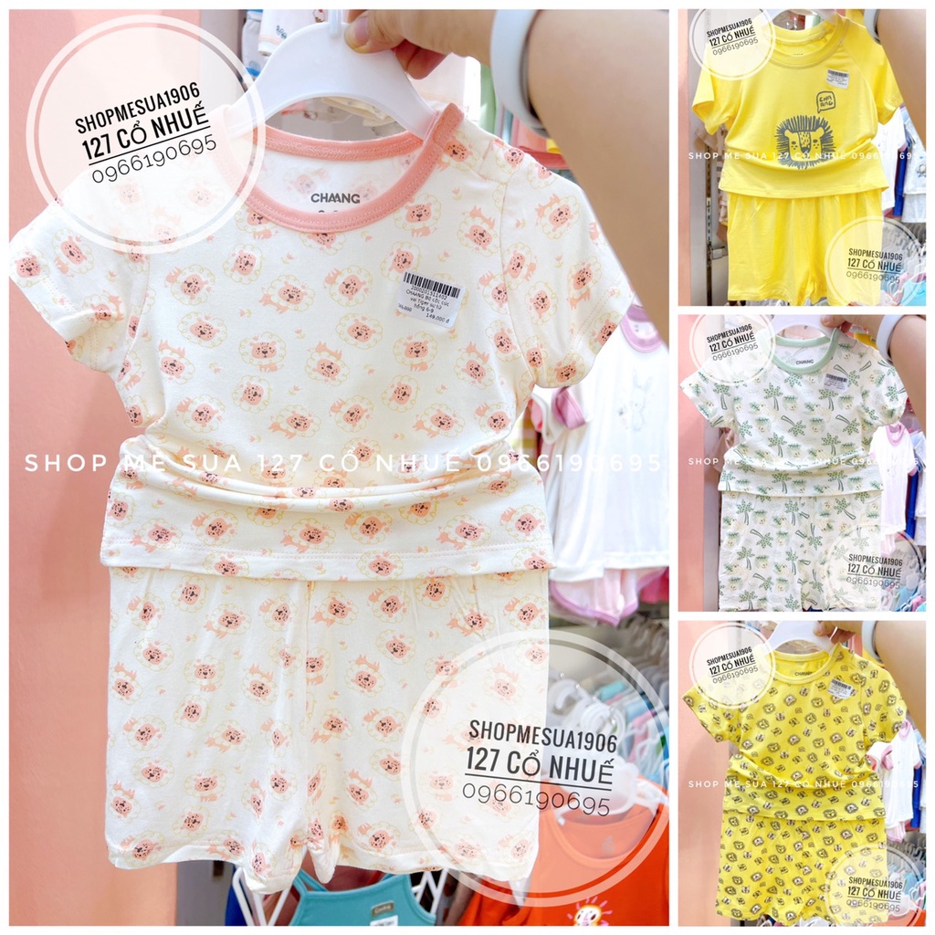 CHAANG Bộ Cộc Tay Cotton Cho Bé 6M-5Y