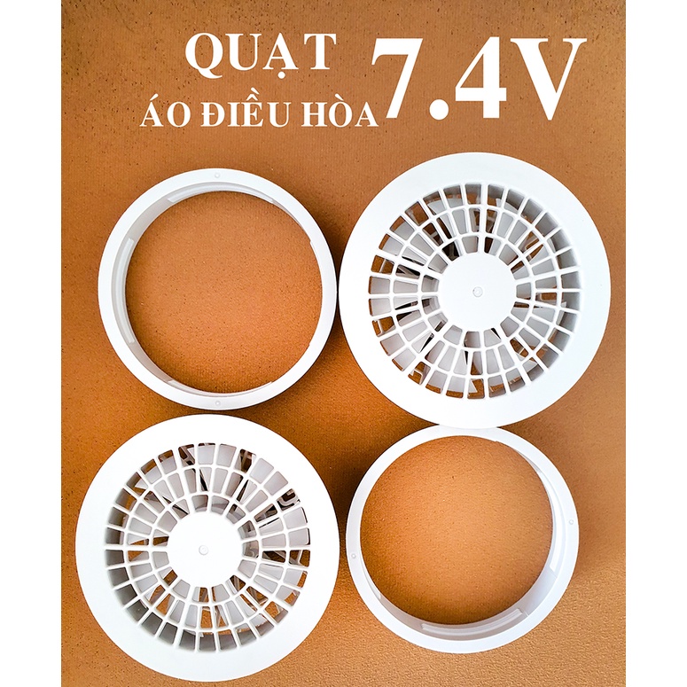 Quạt gắn áo điều hòa - bộ 2 quạt rời 7.4V