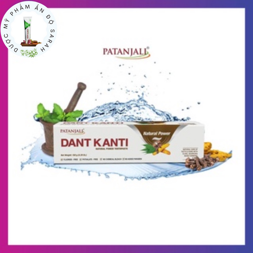 Kem đánh răng dược liệu - PATANJALI DANT KANTI - Nature 150g - Tự nhiên