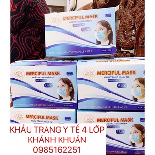 KHẨU TRANG Y TẾ 4 LỚP KHÁNG KHUẨN- 50 cái/ hộp BÁN LẺ => GIÁ SỈ