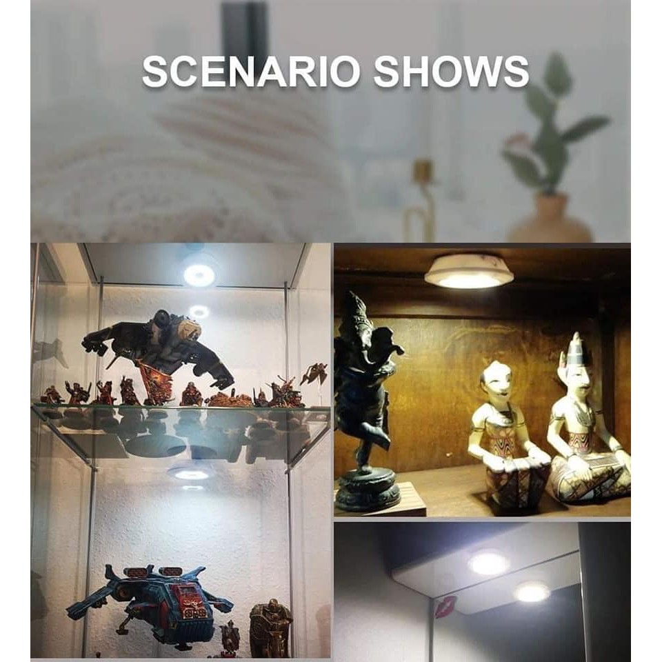 SET 3 BÓNG ĐÈN DÁN TƯỜNG CÓ ĐIỀU KHIỂN TIỆN DỤNG