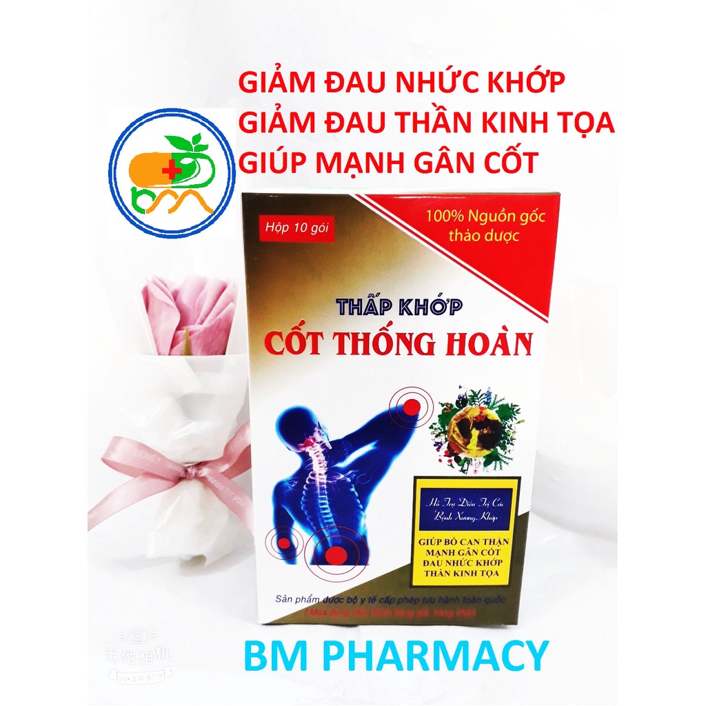 Viên uống THẤP KHỚP CỐT THỐNG HOÀN, giúp mạnh gân cốt, giảm tê nhức chân tay, đau nhức xương khớp, đau thần kinh tọa