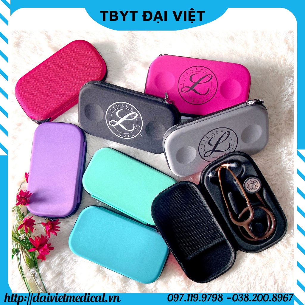 Túi đựng ống nghe y tế - Hộp chống sốc cho ống nghe thương hiệu (Littmann, Spirit, ...) chọn màu inbox nha