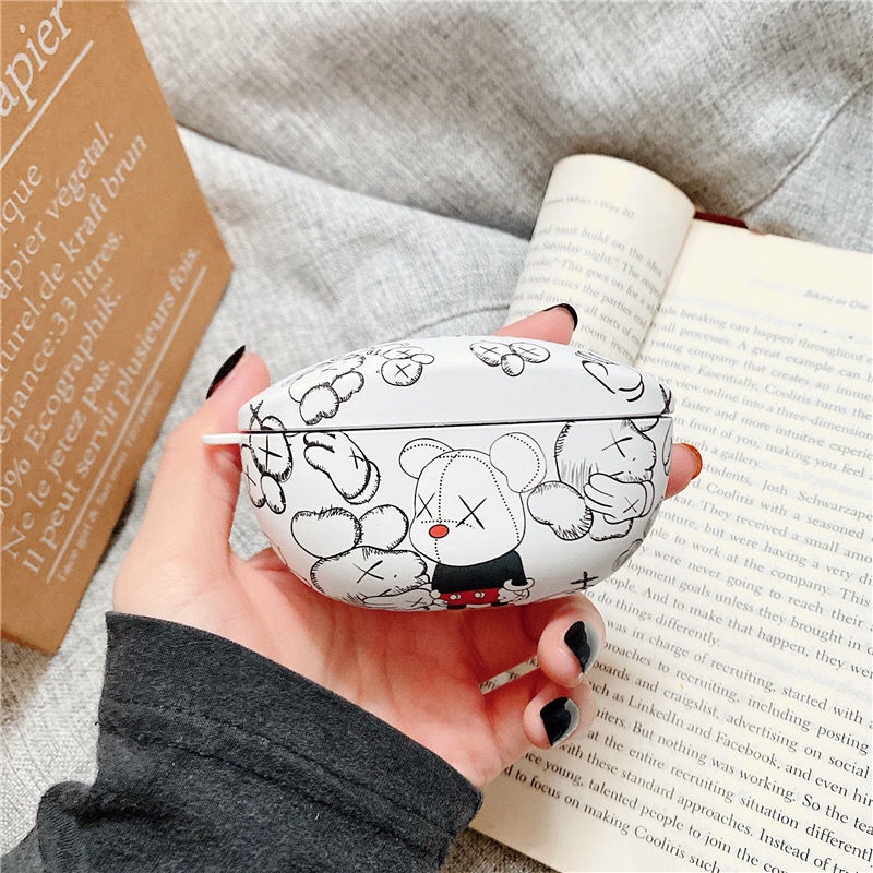 Vỏ Bảo Vệ Hộp Sạc Tai Nghe Bluetooth SONY WF-SP800N Họa Tiết Hoạt Hình kaws Sesame Street Dễ Thương