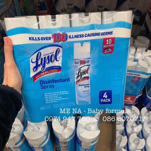 Xịt diệt khuẩn lysol