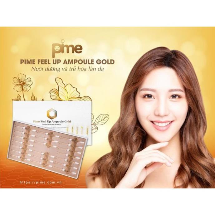[CHÍNH HÃNG] TẾ BÀO GỐC VÀNG TRẺ HÓA NÂNG CƠ PIME FEEL UP AMPOULE GOLD ( 2ML X 20EA) | BigBuy360 - bigbuy360.vn