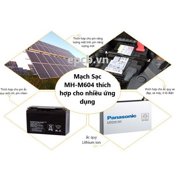 Mạch Sạc Pin Ắc Quy Tự Động Ngắt XH-M604