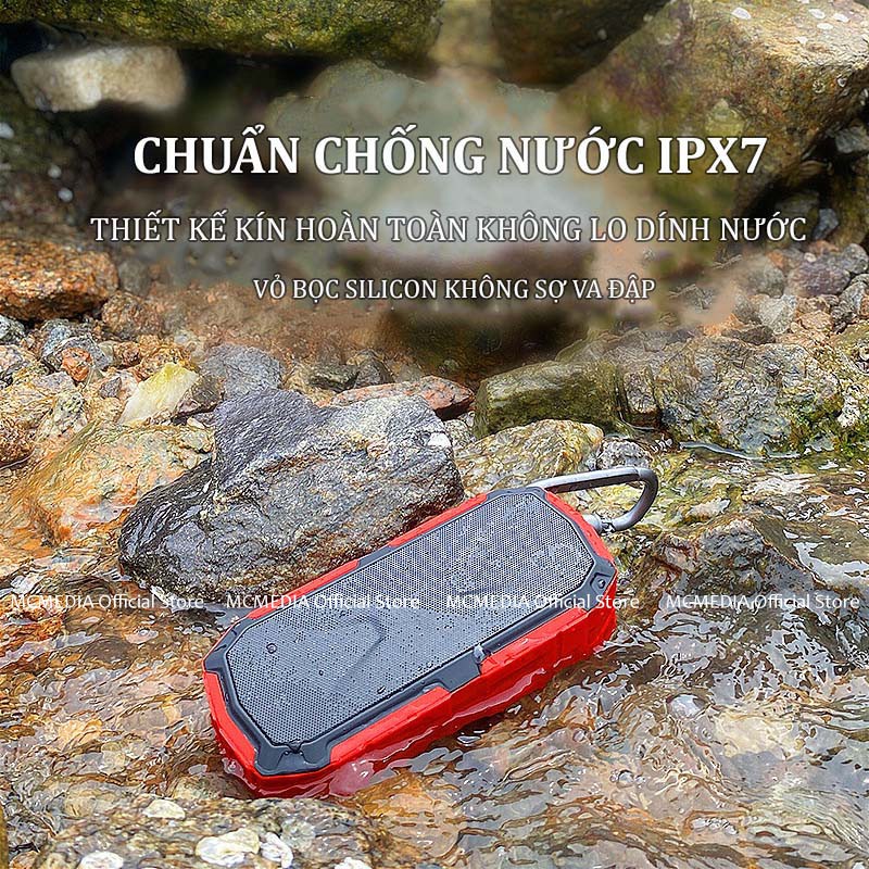 Loa Bluetooth Chống Nước Chuẩn IPX7 Không Dây I9 Plus Pin Trâu Nghe Nhạc Hay 8 Giờ Liên Tục Ấm Bass Mạnh USB Thẻ Nhớ AUX