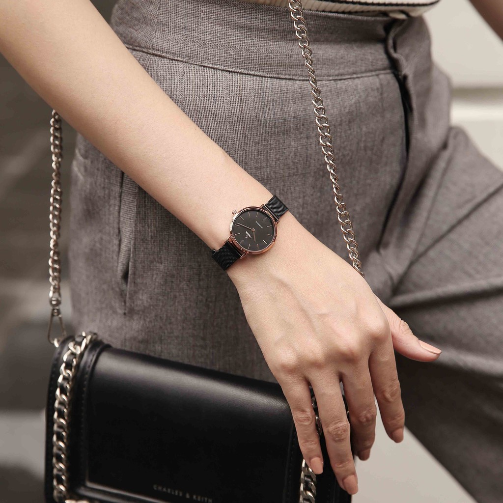 Đồng hồ nữ Curnon Moraine Lace dây kim loại chính hãng, thiết kế mặt nhỏ thời trang | BigBuy360 - bigbuy360.vn