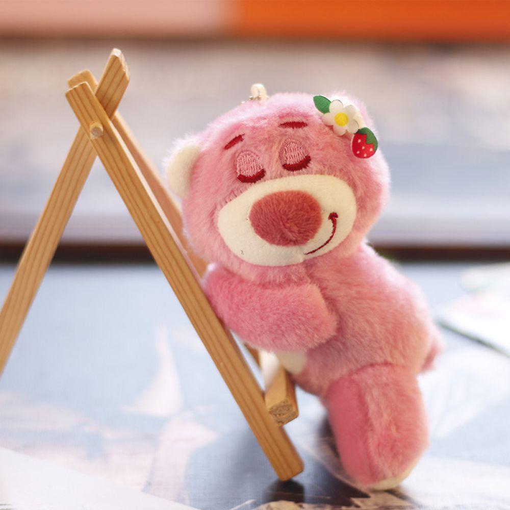 Móc Khóa Hình Búp Bê Lotso Nhồi Bông Mềm Mại Đáng Yêu