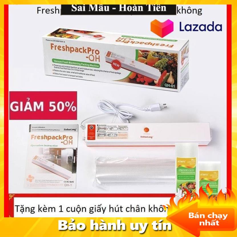 ✔️Máy Hút Chân Không Giá Tốt - Máy Hút Chân Không Bảo Vệ Thực Phẩm Fresh Pack Pro  - Tặng 15 Túi Hút Chuyên Dụng  -