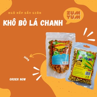 Ngô Nếp Sấy, Bắp Sấy Khô Bò Lá Chanh Giòn Ngon Mê Mẩn 150gr - Ăn Vặt ZumYum