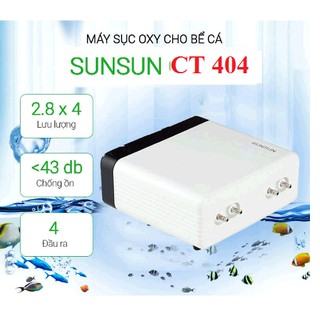 MÁY SỦI KHÍ OXY CHO BỂ CÁ SUNSUN CT-404