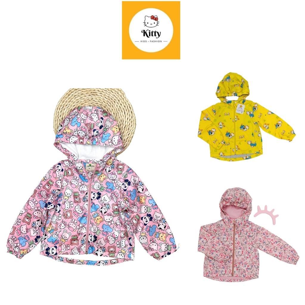Áo khoác trẻ em, áo gió cho bé chất dày dặn 2 lớp, nhiều màu, size 1-5 - KITTY-KIDS