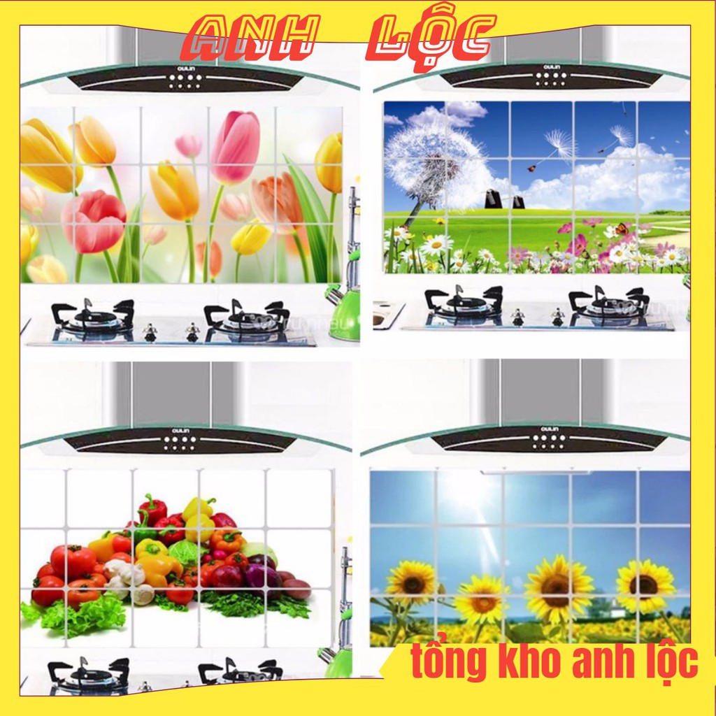 Giấy dán tường bếp chịu nhiệt cỡ 60cm x 90cm