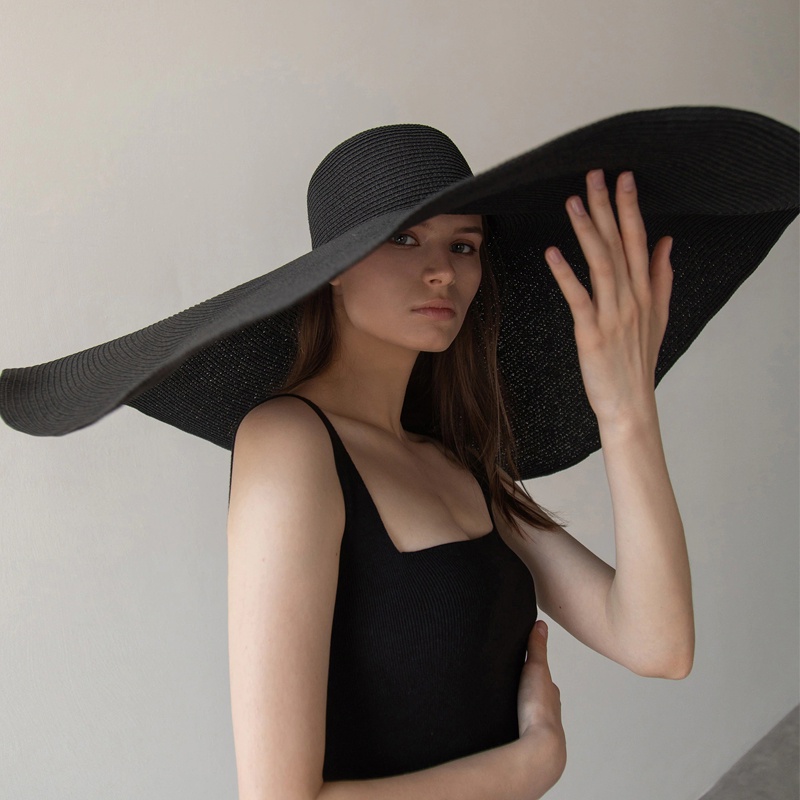 Nón Cối Rộng Vành Thời Trang Đi Biển Cho Phái Nữ
