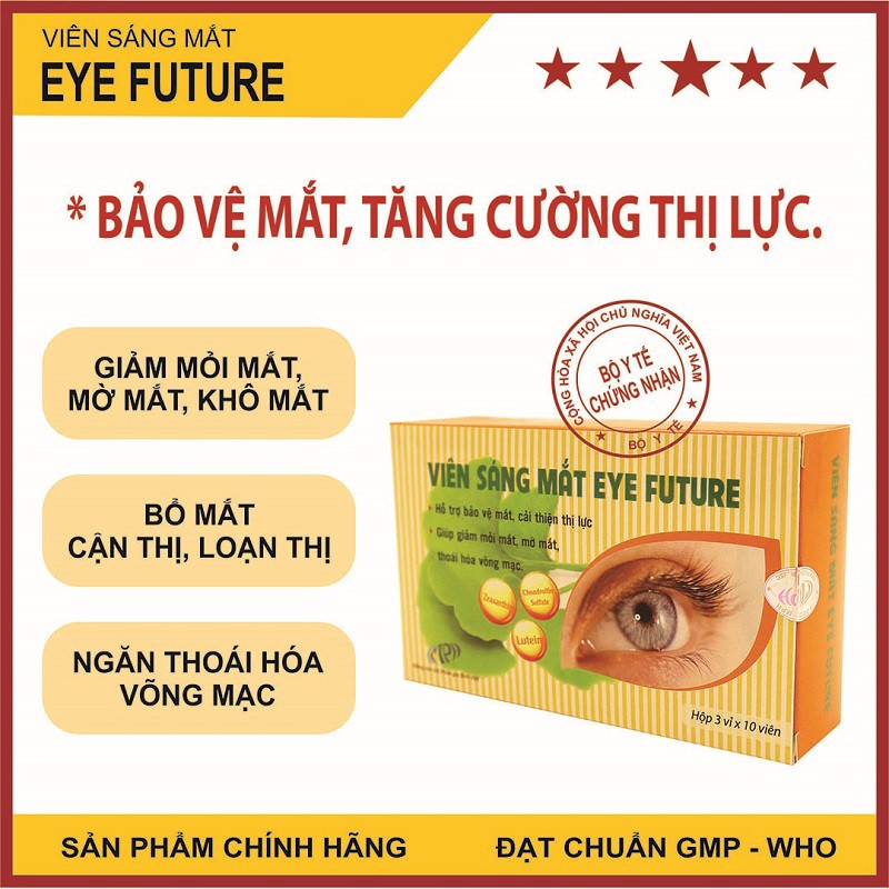 Viên Uống Sáng Mắt EyeFuture ♥️Chính hãng♥️ - Giúp bổ mắt chăm sóc mắt, tăng cường thị lực giảm khô, mỏi, đau nhức mắt | BigBuy360 - bigbuy360.vn