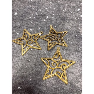 Set 3 Ngôi sao trang trí cây thông,trang trí noel, làm vòng nguyệt quế
