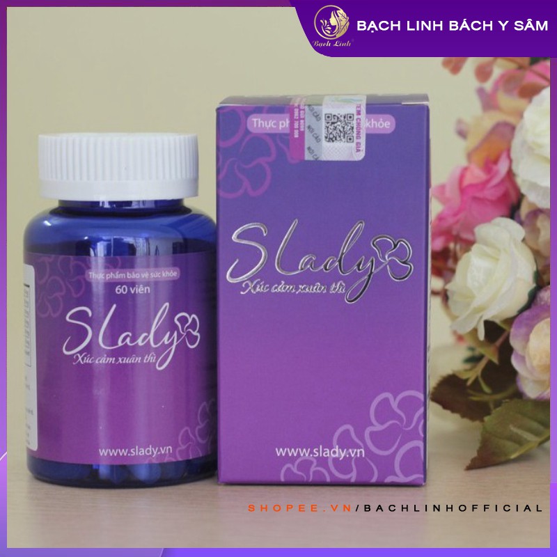 Slady Nội Tiết Tố Nữ - Viên Uống Hộp 60 Viên - Giảm Khô Hạn Tăng Ham Muốn
