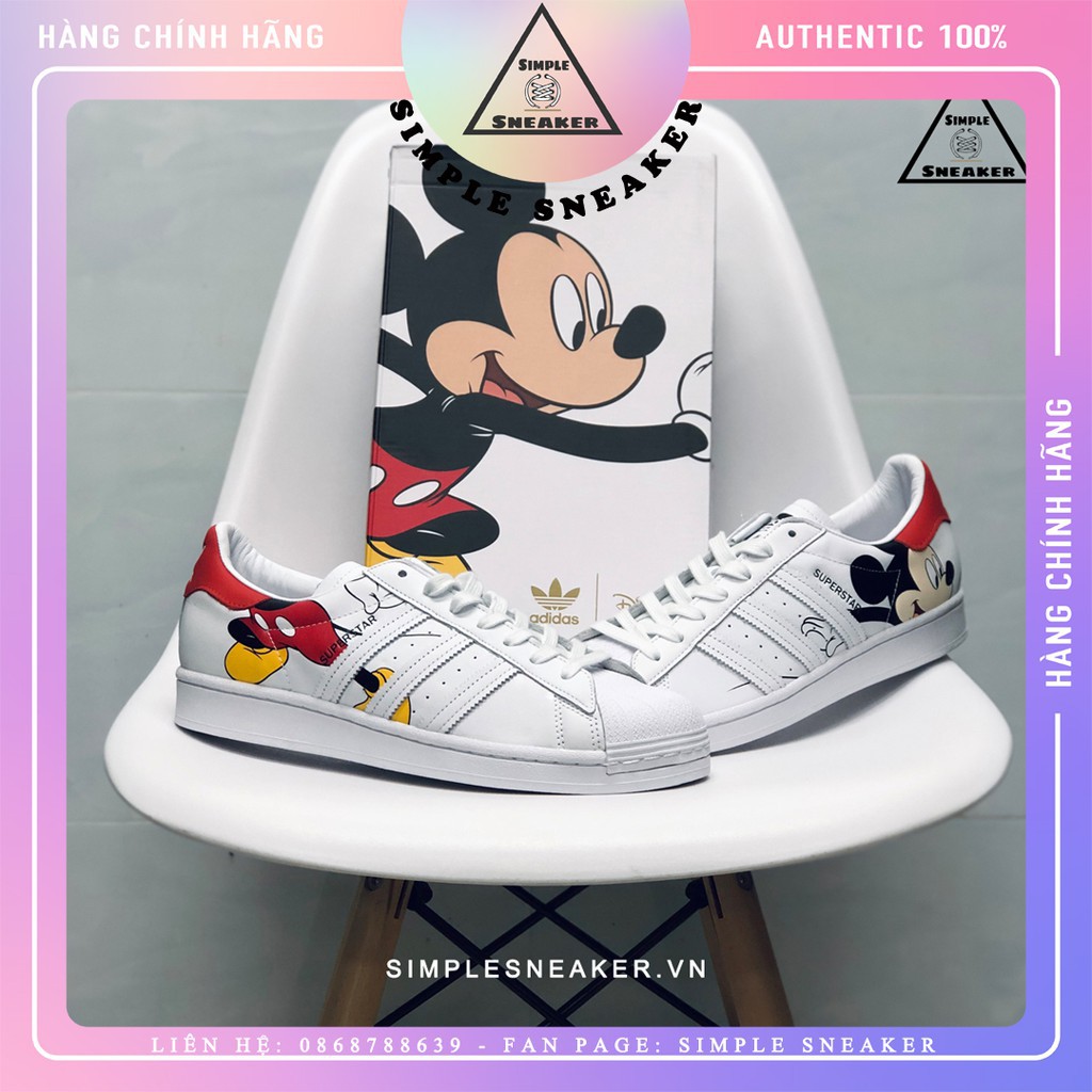 [Adidas giày]Giày Adidas Superstar Chính Hãng 🔴FREESHIP🔴 Adidas Mickey Mouse - Giày Adidas Superst ?