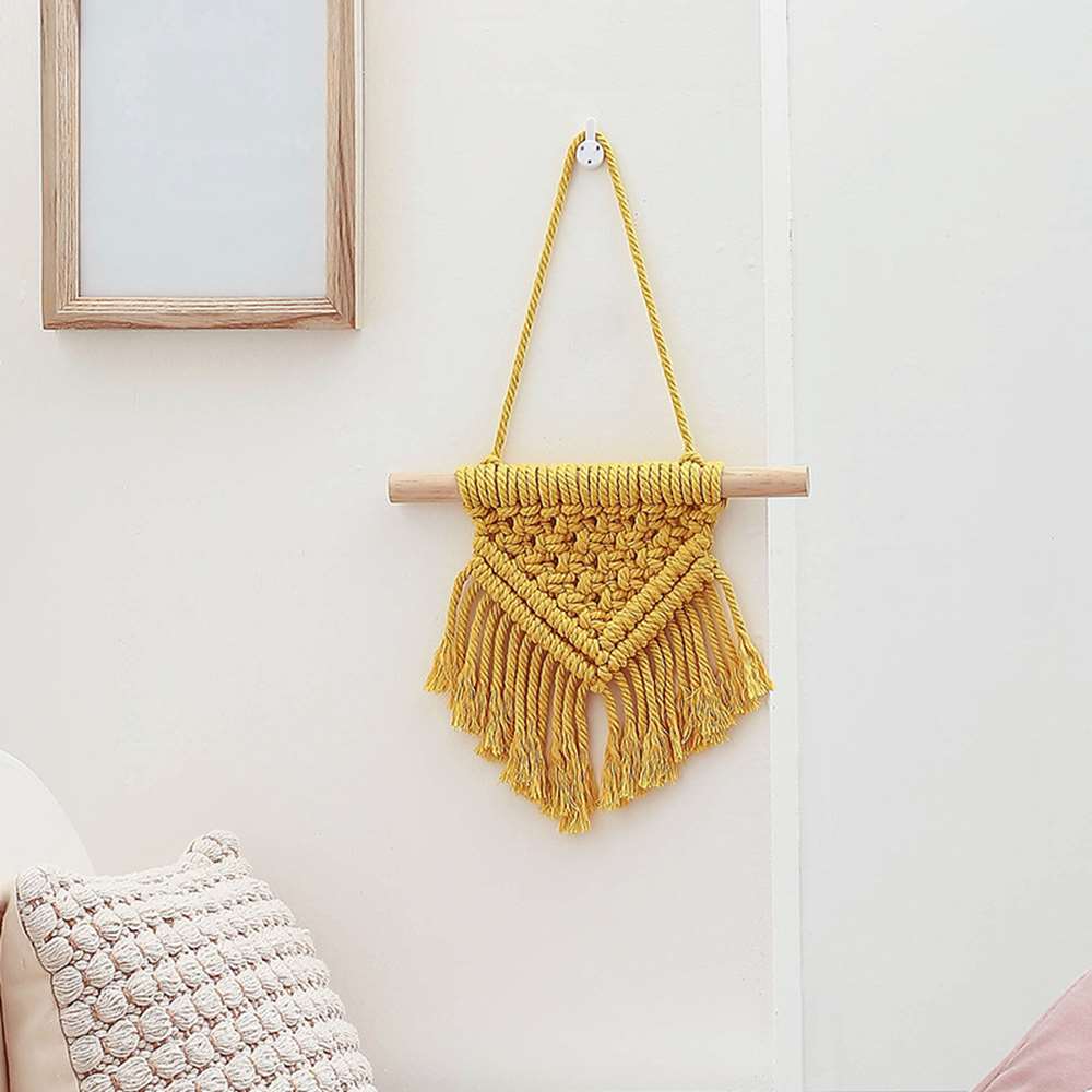 Set 2 thảm dệt Macrame treo tường trang trí độc đáo