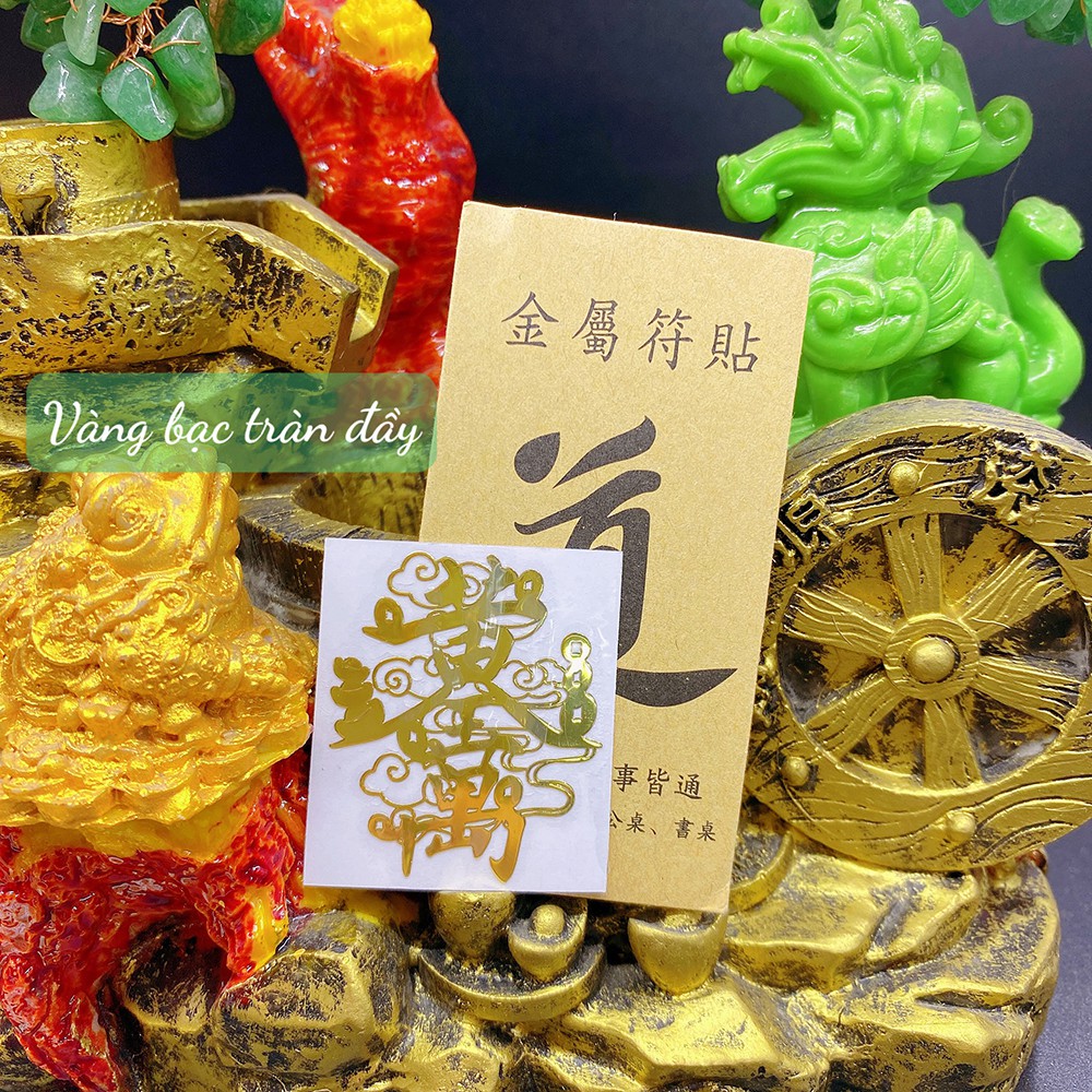 Miếng dán vàng bạc linh phù linh phù dán điện thoại, máy tính bảng, máy tính ...