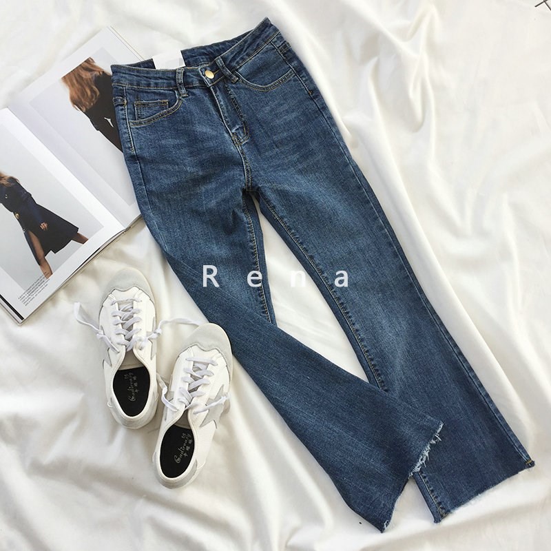 Quần jeans ống loe thời trang