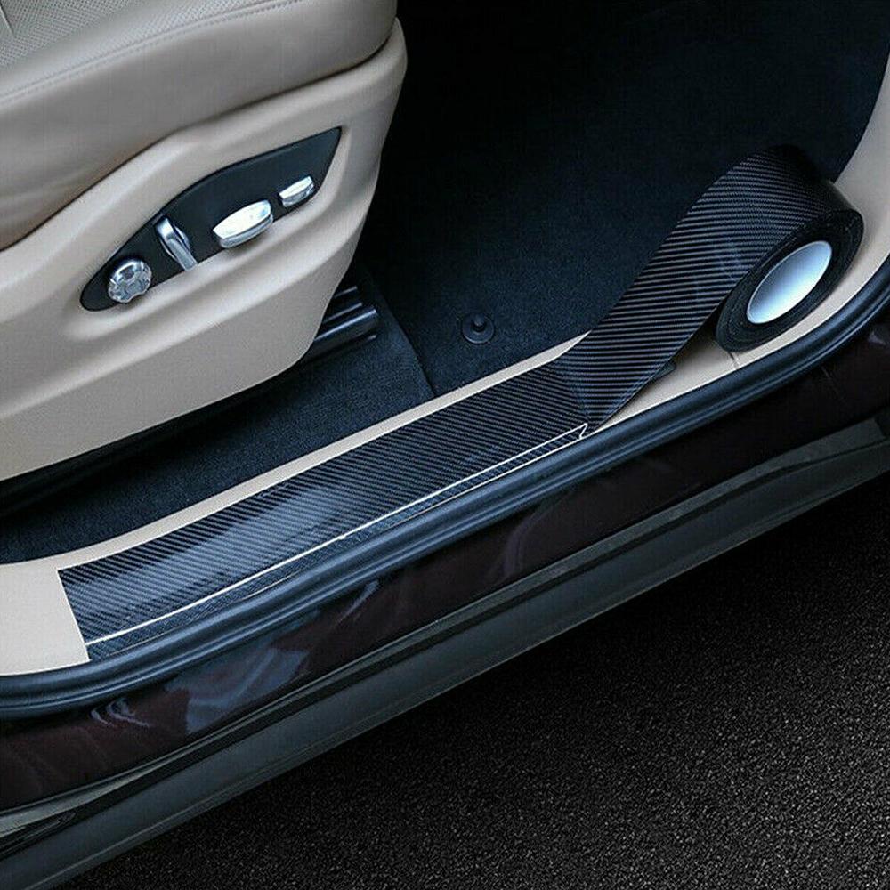 Miếng Dán Cửa Xe Hơi Bằng Sợi Carbon 5D Chống Va Chạm Tiện Dụng