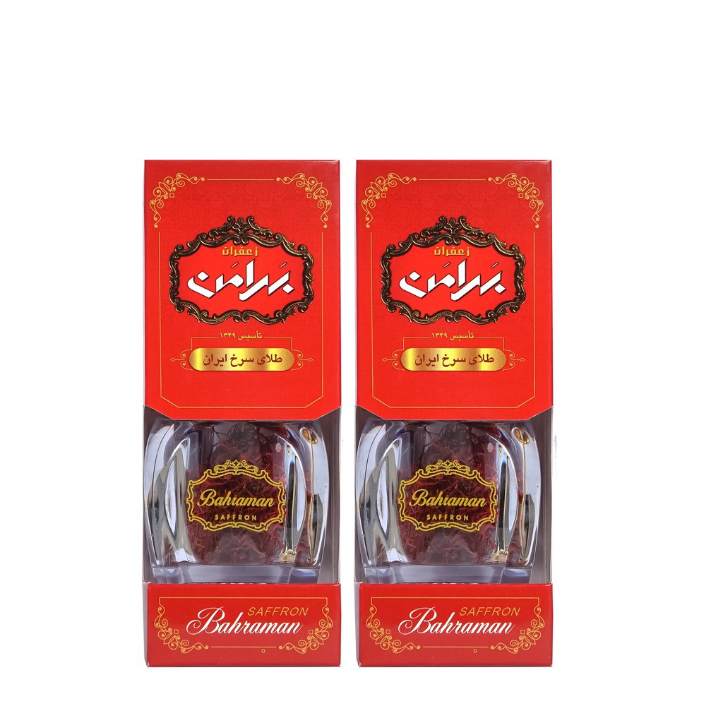 Combo 2 hộp Nhụy hoa nghệ tây Saffron Bahraman thương hiệu Saffron Việt Nam hộp 1gr