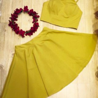 set áo yếm váy xòe