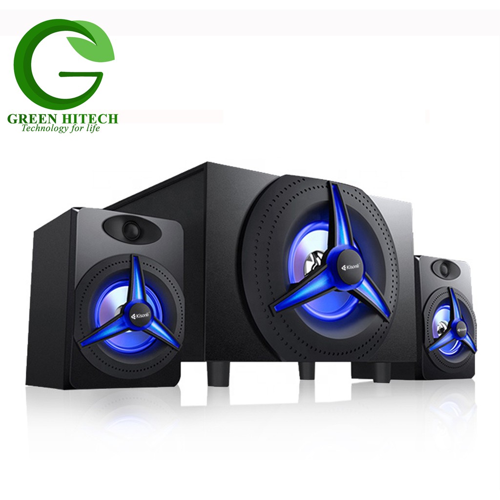 [Mã 267ELSALE hoàn 7% đơn 300K] Loa Bluetooth Kisonli TM-7000A 2.1 Đèn Led-RGB Nguồn 220V