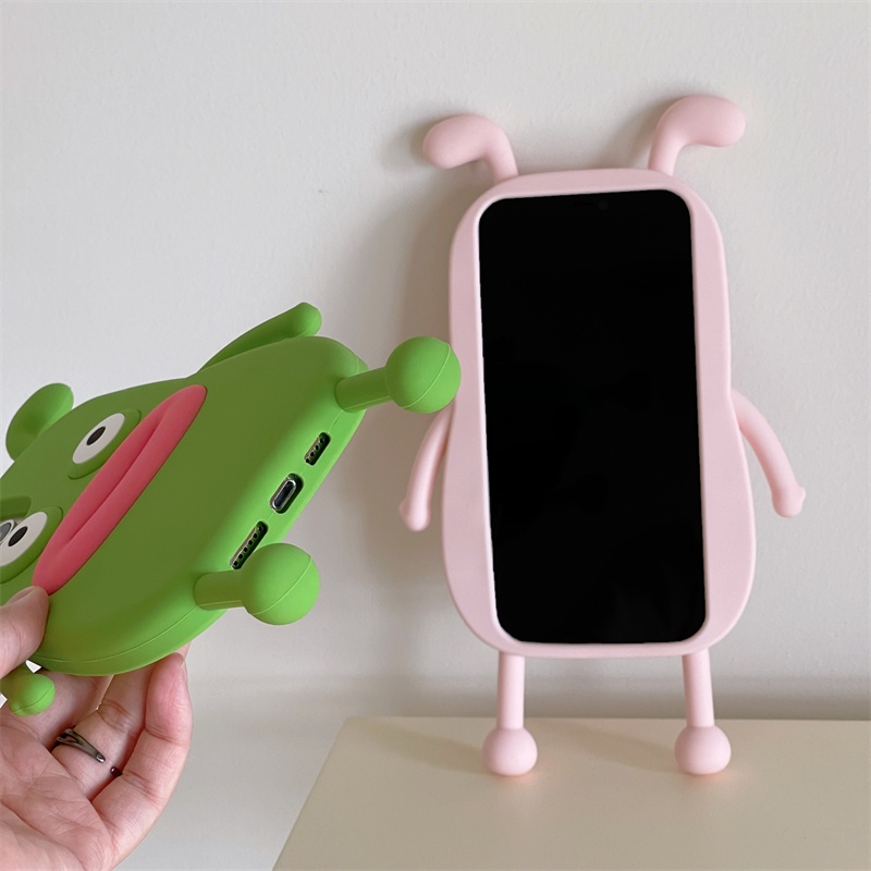 Ốp Điện Thoại Silicon Hình Thỏ Xúc Xích Cho iPhone X XS XR 11 11ProMax 12ProMax 12Pro 12 13 13ProMax 7 / 8 Plus