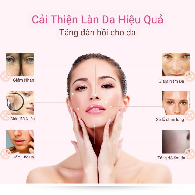 Máy Xông Hơi Mặt Maoer Máy Xông Mũi Họng Chính Hãng Máy Xông Mặt Hoa Quả Tươi 2in1 Tự Động Giúp Dưỡng Da Giảm Mụn, Nhăn