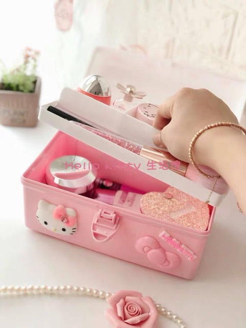 Thùng đựng vật dụng Hello Kitty