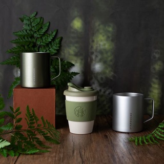 Bình Starbucks 12Oz (355ml) Pla Olive Green